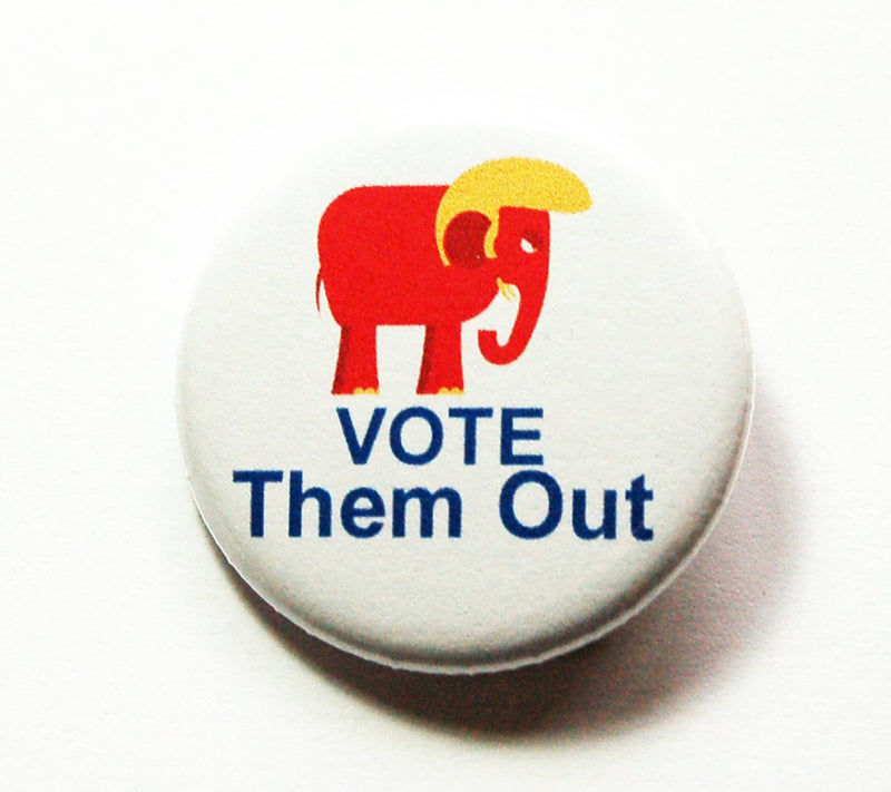 Vote The Party of Trump Out Election 2020 Pin - Kelly's Handmade