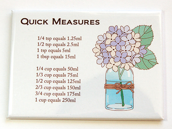Flower Quick Measure Conversion Magnet - Kelly's Handmade