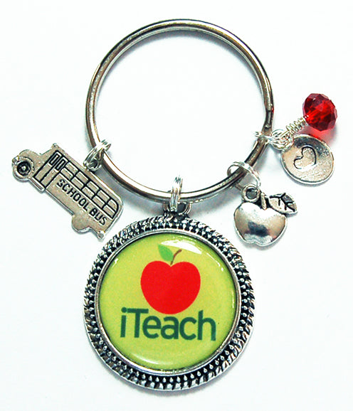 iTeach Teacher Keychain - Kelly's Handmade