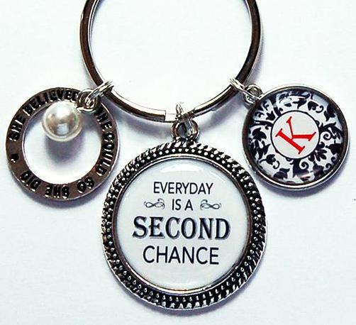 Second Chance Monogram Keychain - Kelly's Handmade