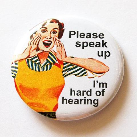Hard of Hearing Pin - Kelly's Handmade