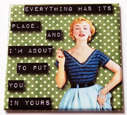 Put You In Your Place Magnet - Kelly's Handmade