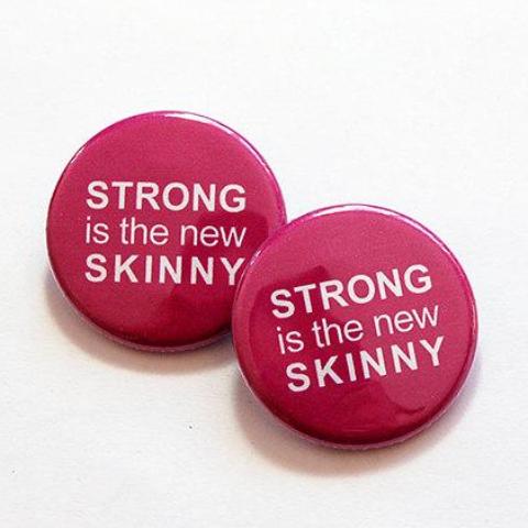 Strong Is The New Skinny Shoelace Charms - Kelly's Handmade