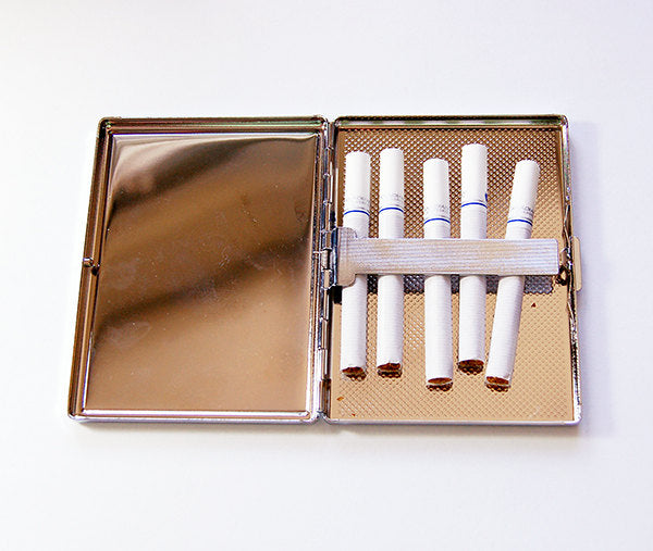 French Advert Slim Cigarette Case - Kelly's Handmade