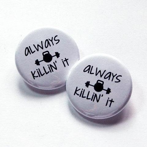 Always Killin' It Shoelace Charms - Kelly's Handmade