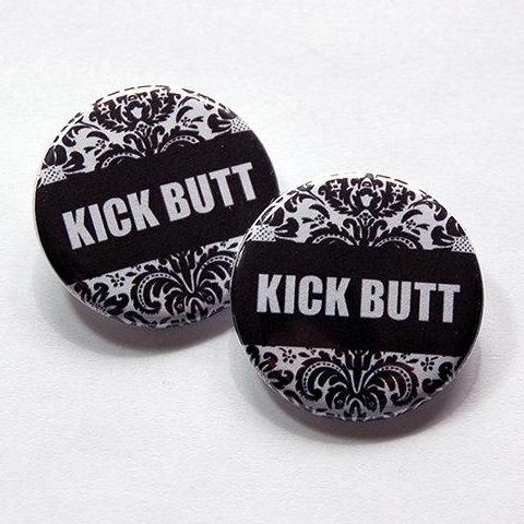 Kick Butt Shoelace Charms - Kelly's Handmade