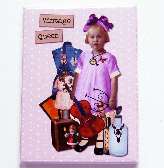 Vintage Queen Magnet - Kelly's Handmade