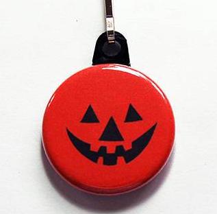 Halloween Pumpkin Zipper Pull - Kelly's Handmade