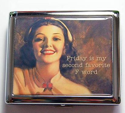Favorite F-Word Compact Cigarette Case - Kelly's Handmade