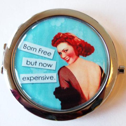 Born Free Funny Compact Mirror - Kelly's Handmade