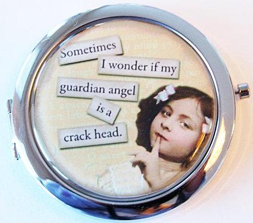 Guardian Angel Compact Mirror - Kelly's Handmade
