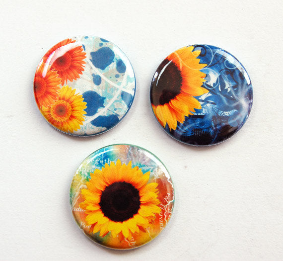 Sunflowers Set of Six Magnets - Kelly's Handmade