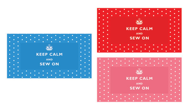 Keep Calm Sew On Needle Case Polka Dots Available in 3 Colors - Kelly's Handmade