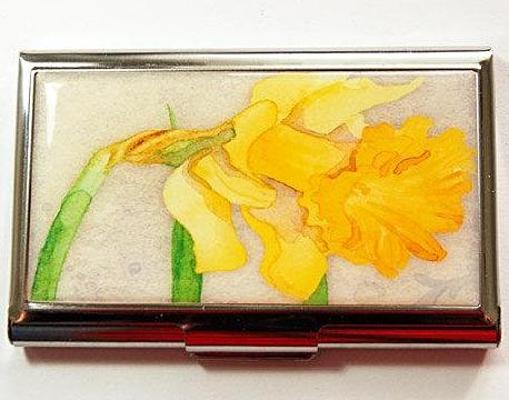 Daffodil Business Card Case - Kelly's Handmade