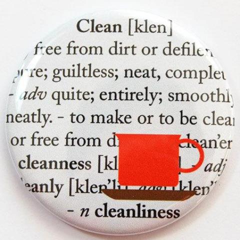 Clean Dictionary Dishwasher Magnet - Kelly's Handmade