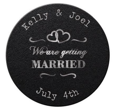 Faux Chalkboard Save the Date Magnets #4 - Kelly's Handmade