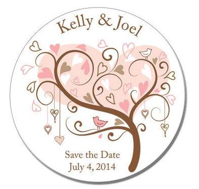 Heart Tree Save The Date Magnets - Kelly's Handmade