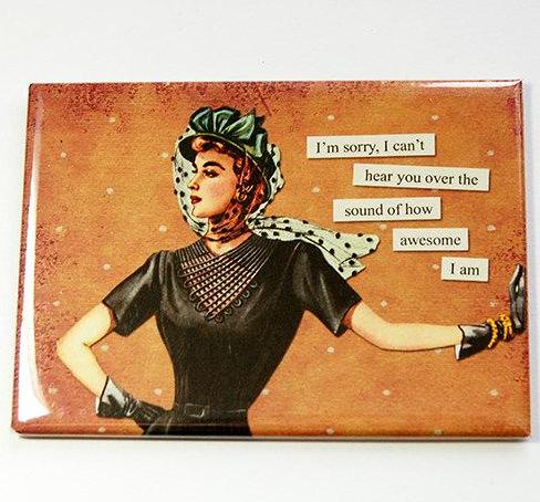 How Awesome I Am Funny Rectangle Magnet - Kelly's Handmade