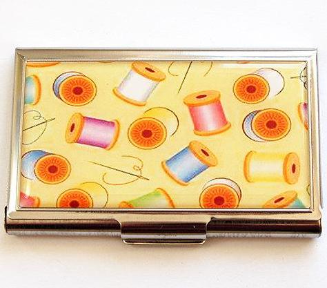 Needle and Thread Sewing Needle Case in Yellow - Kelly's Handmade