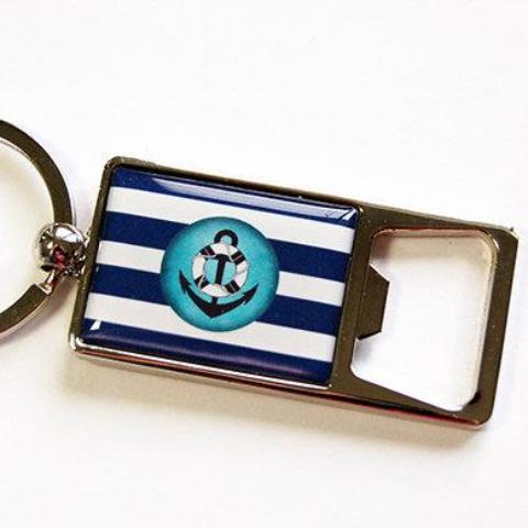 Anchor Nautical Keychain Bottle Opener - Kelly's Handmade