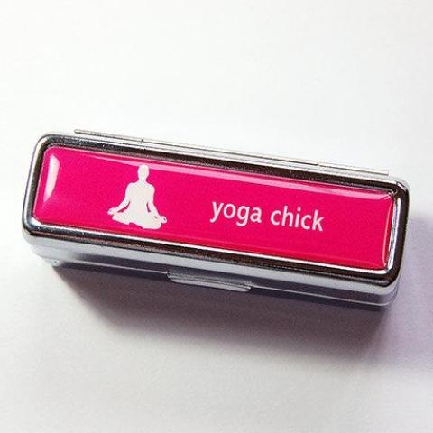 Yoga Chick Lipstick Case - Kelly's Handmade