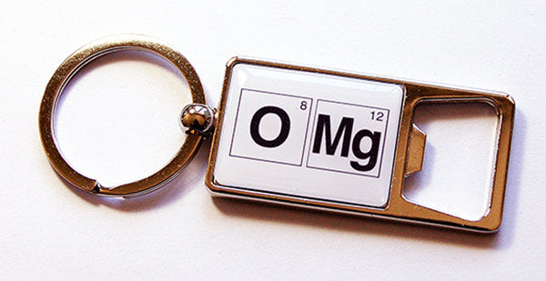 OMG Periodic Table Keychain Bottle Opener - Kelly's Handmade