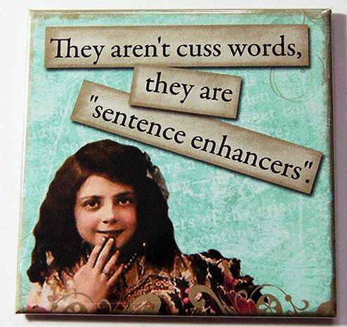 Cuss Words Sentence Enhancers Magnet - Kelly's Handmade