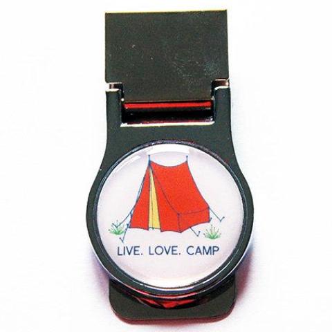 Live Love Camp Tent Money Clip - Kelly's Handmade