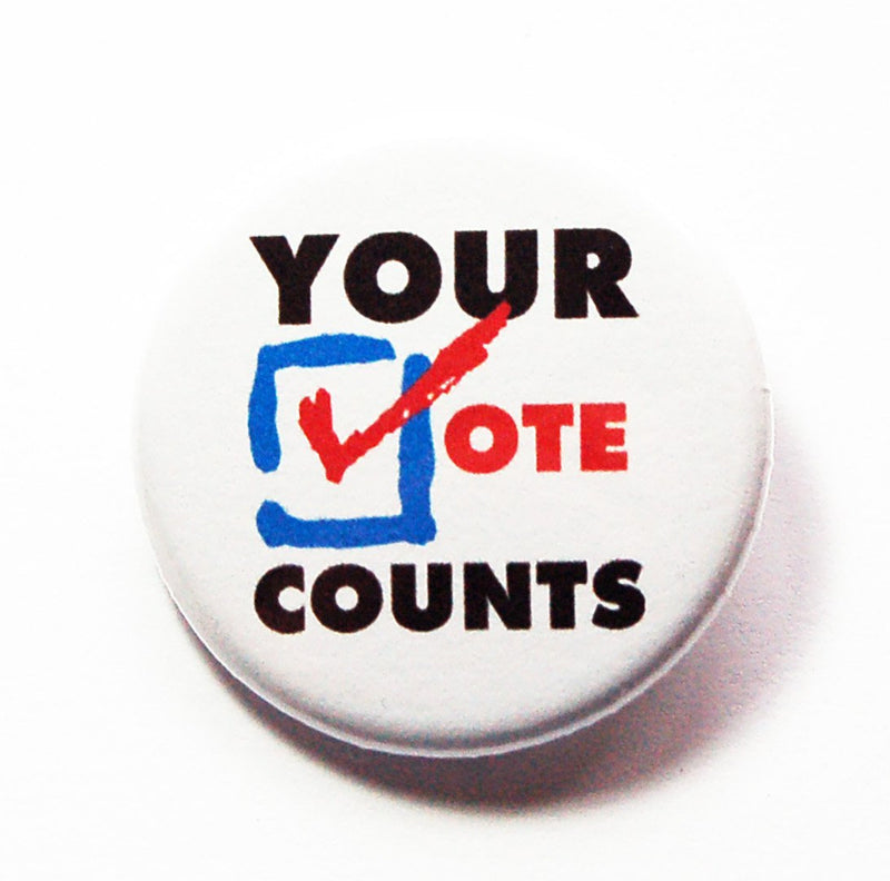 Your Vote Counts 2020 US Election Pin - Kelly's Handmade