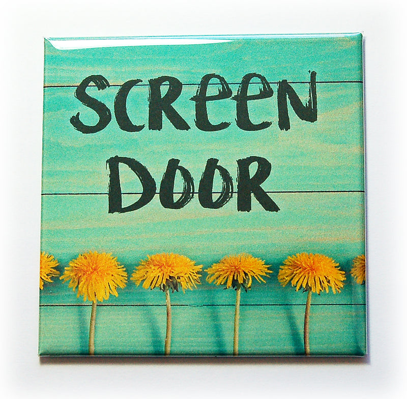 Dandelion Screen Door Warning Magnets - Kelly's Handmade