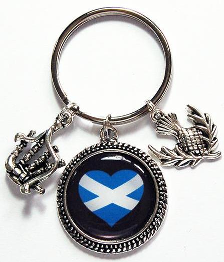 I Love Scotland Keychain - Kelly's Handmade