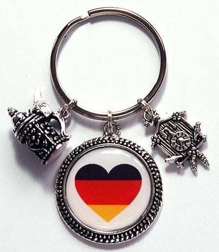 I Love Germany Keychain - Kelly's Handmade