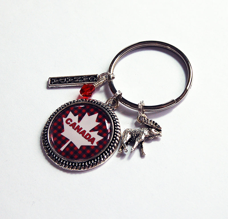 Canada Moose Keychain - Kelly's Handmade