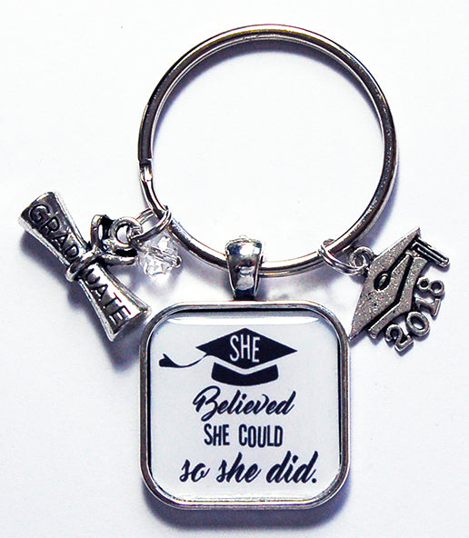 Graduation Keychain for Her - Kelly's Handmade