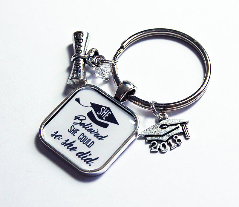 Graduation Keychain for Her - Kelly's Handmade