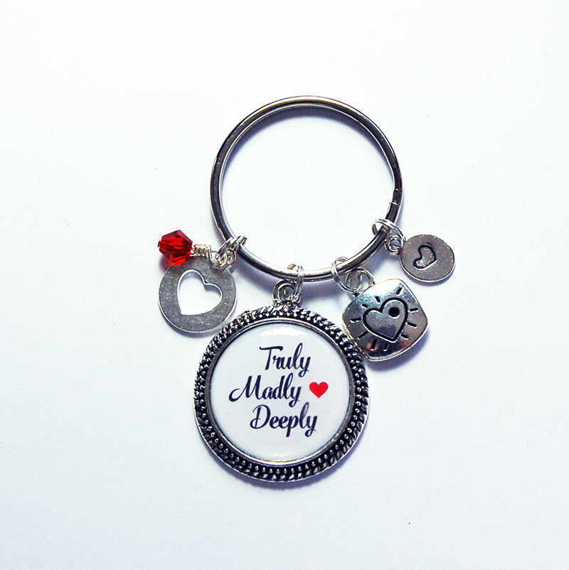 Truly Madly Deeply Keychain - Kelly's Handmade