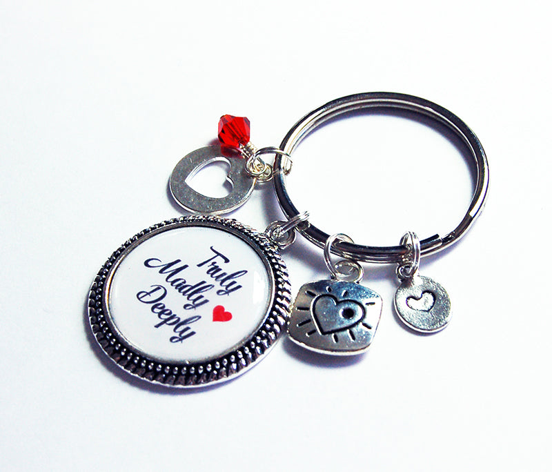 Truly Madly Deeply Keychain - Kelly's Handmade