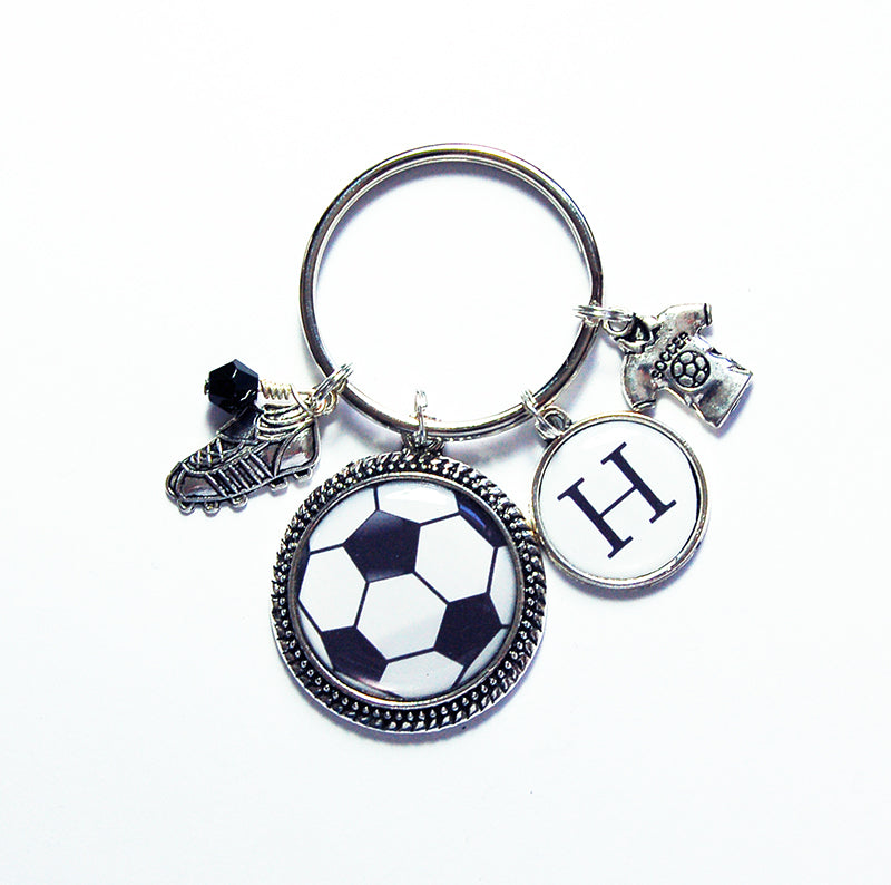Soccer Monogram Keychain - Kelly's Handmade
