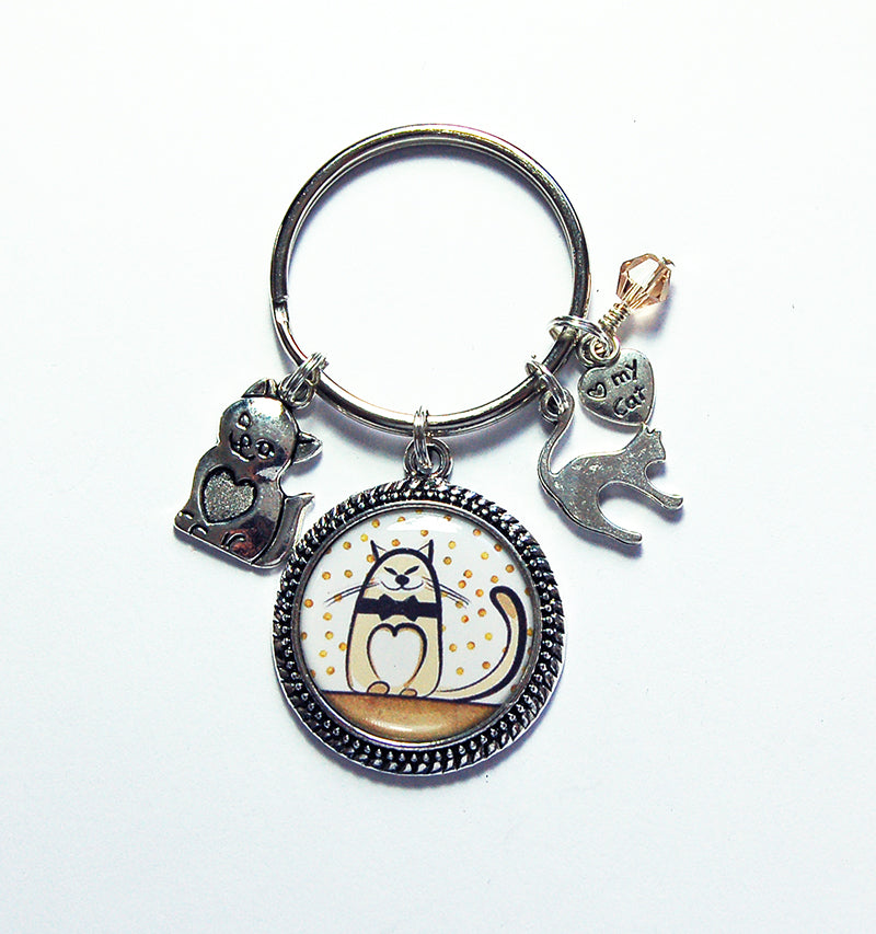 Cat Lover Keychain - Kelly's Handmade