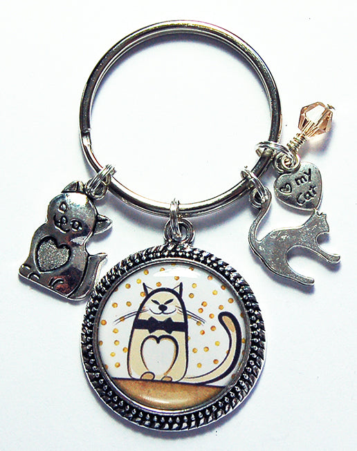 Cat Lover Keychain - Kelly's Handmade