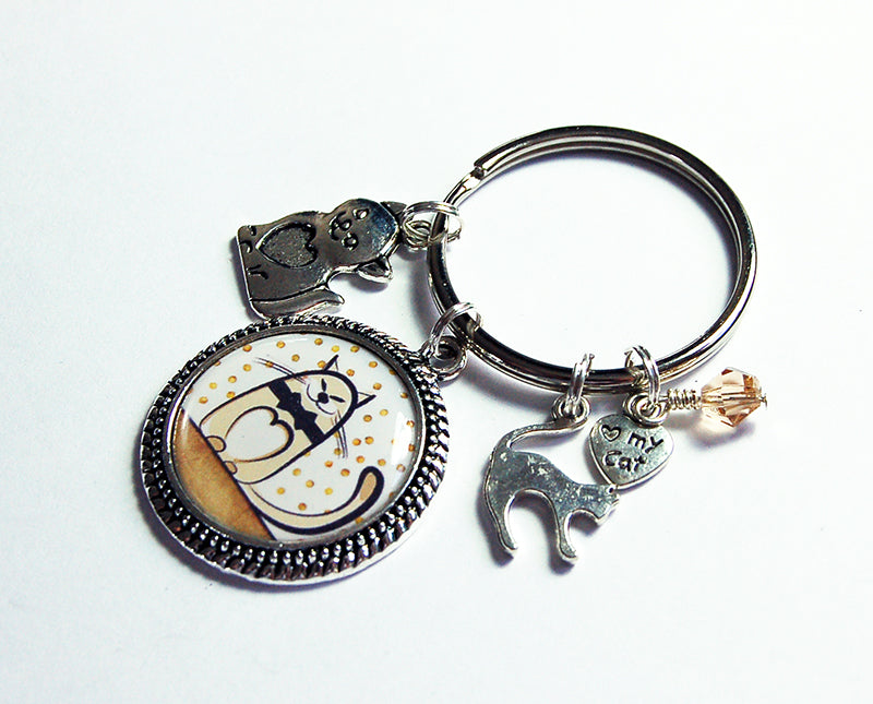 Cat Lover Keychain - Kelly's Handmade