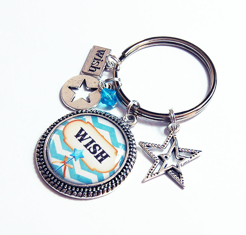 Wish Upon Stars Keychain - Kelly's Handmade