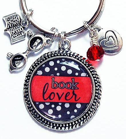 Book Lover Keychain - Kelly's Handmade