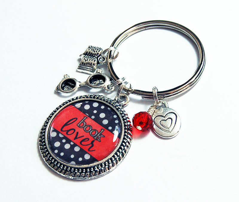 Book Lover Keychain - Kelly's Handmade