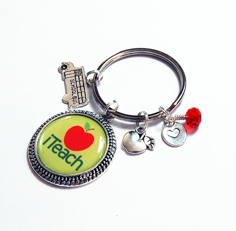 iTeach Teacher Keychain - Kelly's Handmade