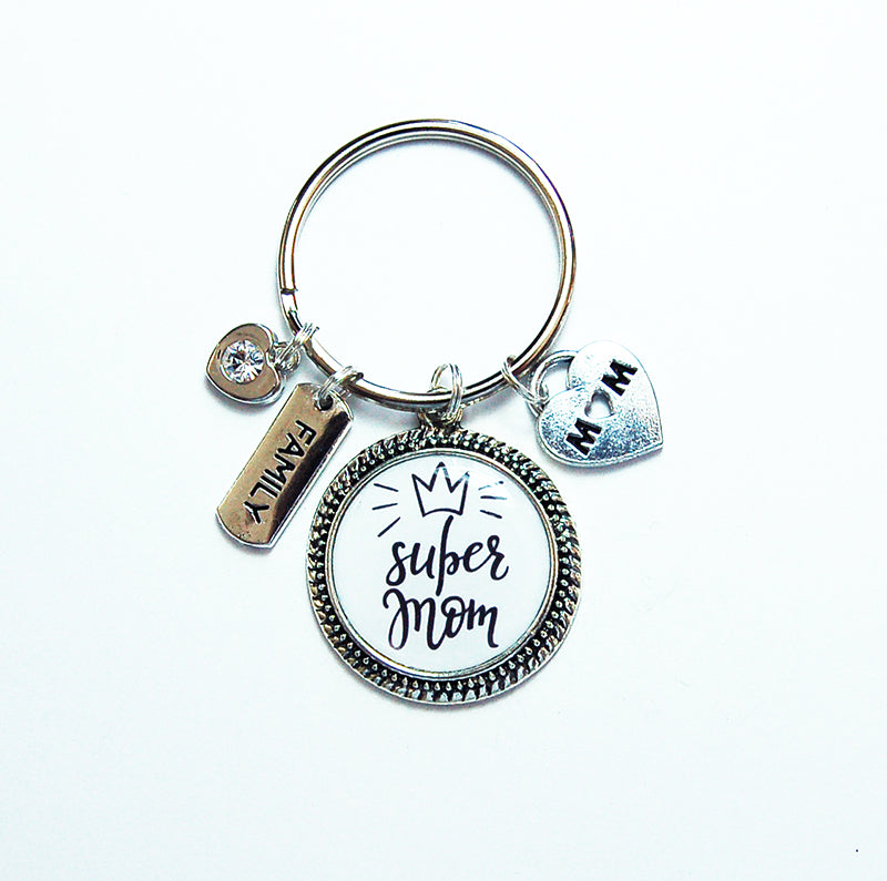 Super Mom Keychain - Kelly's Handmade