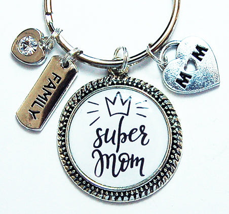 Super Mom Keychain - Kelly's Handmade