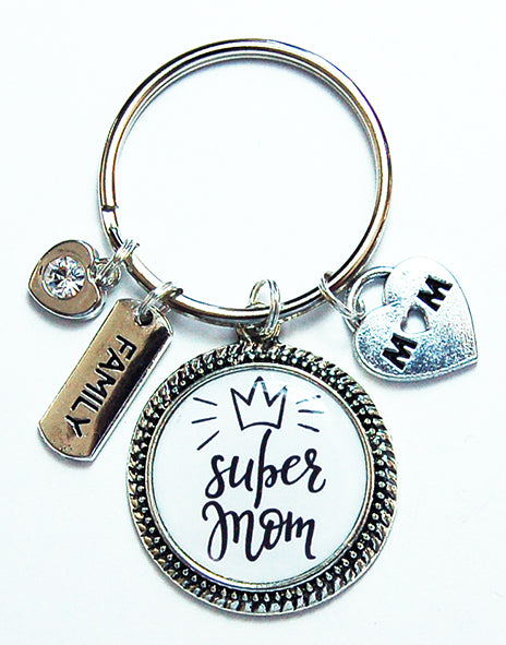 Super Mom Keychain - Kelly's Handmade