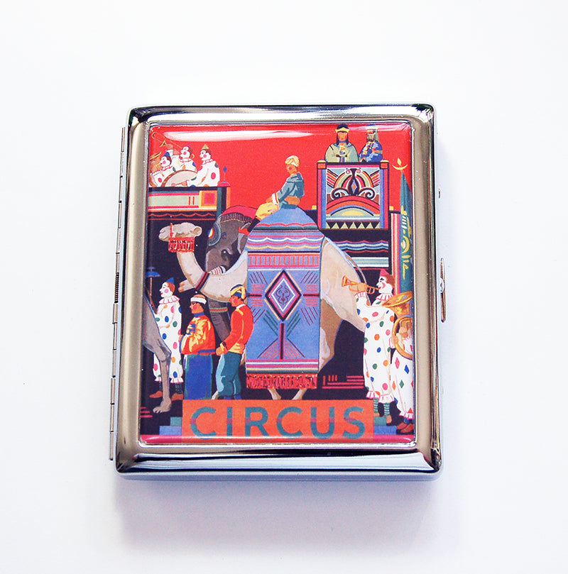 Circus Compact Cigarette Case - Kelly's Handmade