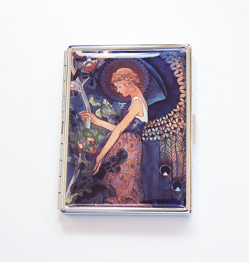 Retro Art Deco Slim Cigarette Case - Kelly's Handmade
